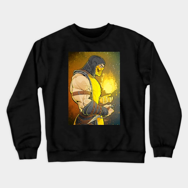 SCORPION Crewneck Sweatshirt by LeviCleemanArt